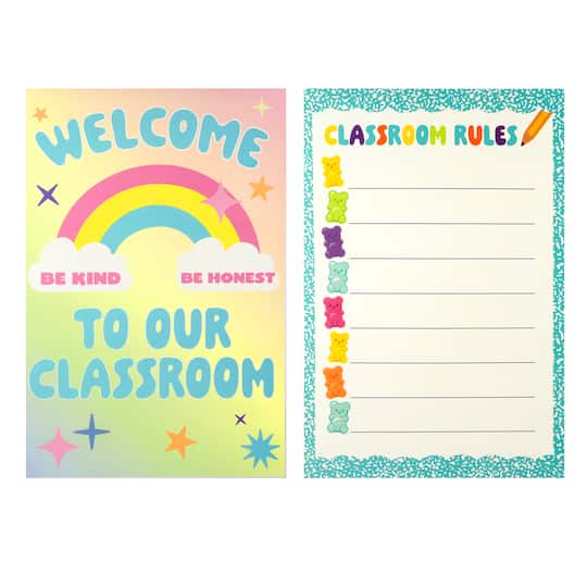 Class Rules! 12" x 18" Welcome Bears Poster Set by B2C™